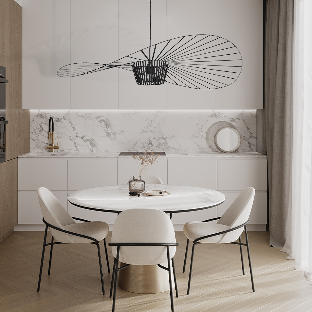 Rosland Vertigo Moderne Strohoed Hanglamp