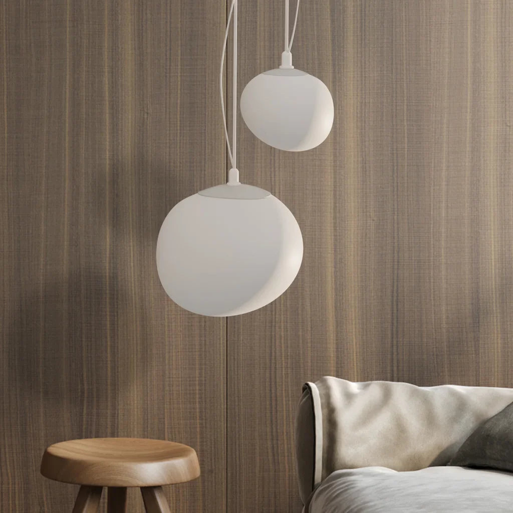 Boden witte kiezel hanglamp