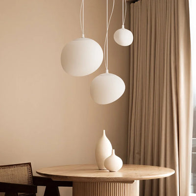 Boden witte kiezel hanglamp