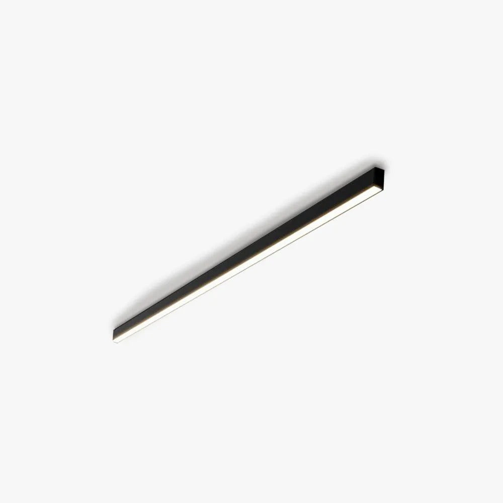 Edge moderne lineaire LED plafondlamp zwart woonkamer metaal