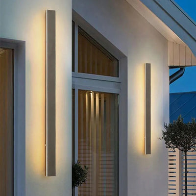 Edge moderne lineaire buitenwandlamp – metaal en acryl – geschikt voor tuin en hal