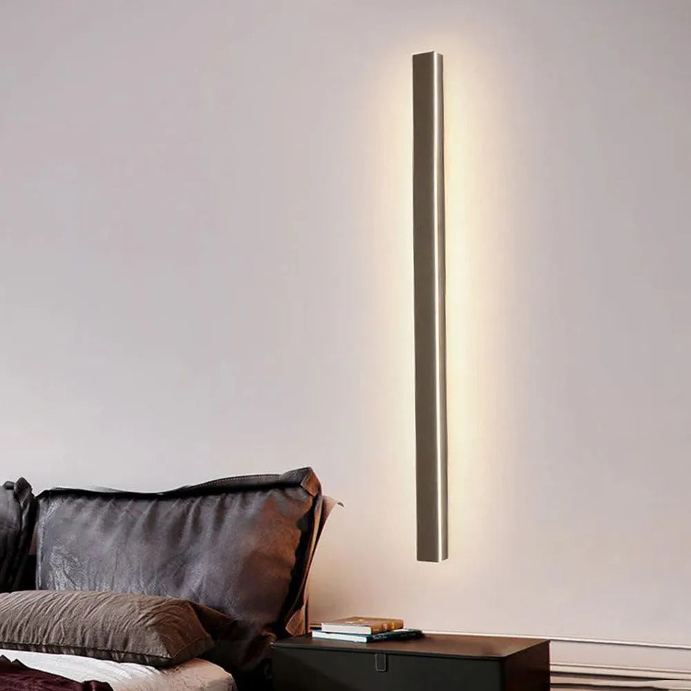 Edge moderne lineaire buitenwandlamp – metaal en acryl – geschikt voor tuin en hal