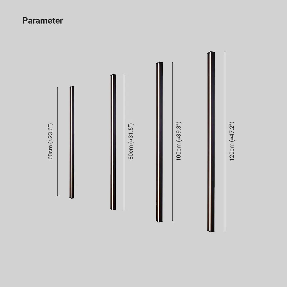 Edge minimalistische lineaire LED wandlamp – goud, zwart of wit – metaal en acryl – voor de slaapkamer