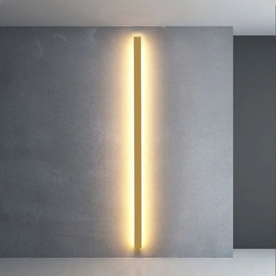 Edge minimalistische lineaire LED wandlamp – goud, zwart of wit – metaal en acryl – voor de slaapkamer