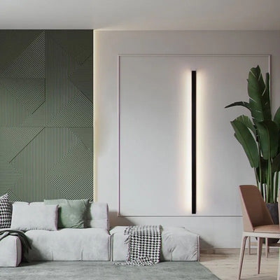 Edge minimalistische lineaire LED wandlamp – goud, zwart of wit – metaal en acryl – voor de slaapkamer