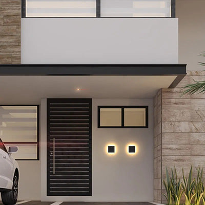 Orr moderne LED buitenwandlamp wit/zwart metaal tuin
