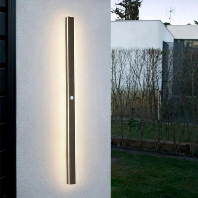 Edge moderne lineaire buitenwandlamp – metaal en acryl – geschikt voor tuin en hal