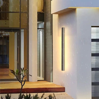 Edge moderne lineaire buitenwandlamp – metaal en acryl – geschikt voor tuin en hal