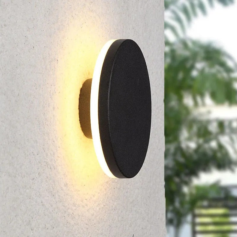 Orr moderne LED buitenwandlamp wit/zwart metaal tuin