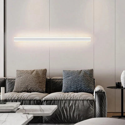 Edge minimalistische lineaire LED wandlamp – goud, zwart of wit – metaal en acryl – voor de slaapkamer