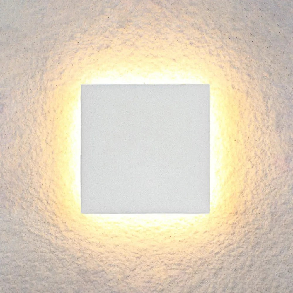 Orr moderne LED buitenwandlamp wit/zwart metaal tuin