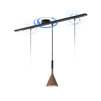 Morris draaibare verplaatsbare plafondrail voor hanglamp