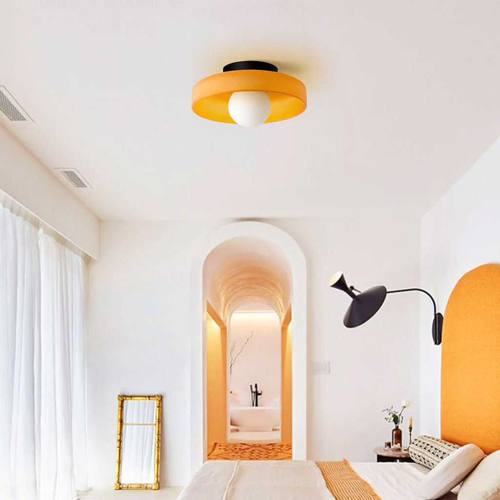 Morrow glazen schijf plafondlamp/wandlamp
