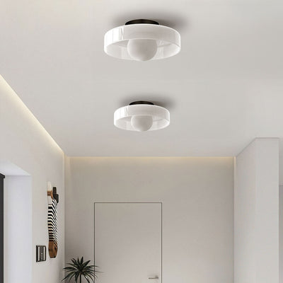 Morrow glazen schijf plafondlamp/wandlamp