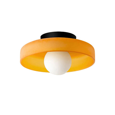 Morrow glazen schijf plafondlamp/wandlamp