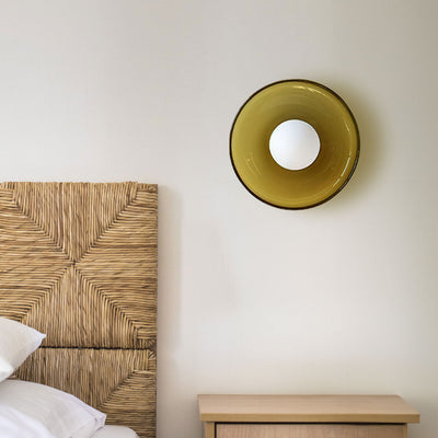 Morrow glazen schijf plafondlamp/wandlamp