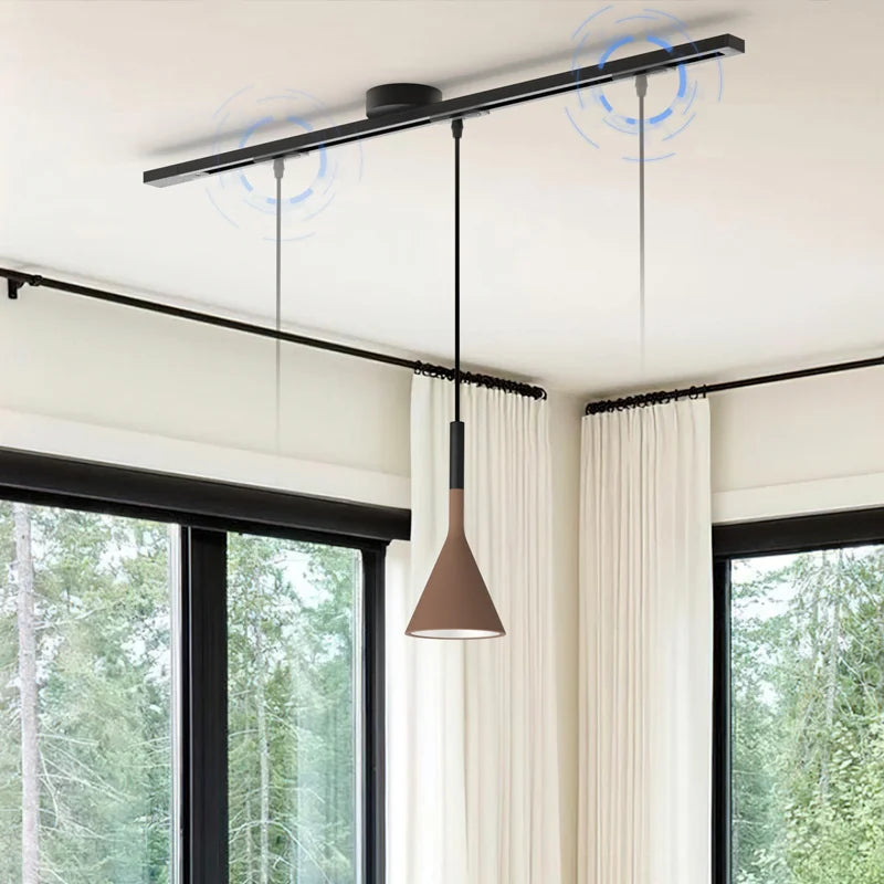 Morris draaibare verplaatsbare plafondrail voor hanglamp